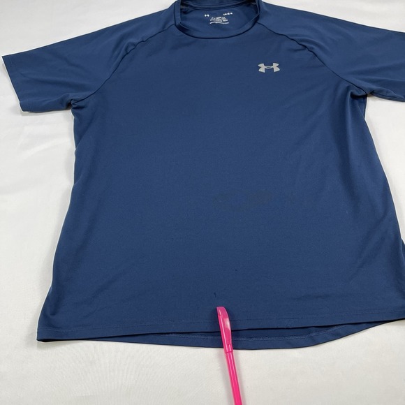 Under Armour Tech 2.0 Tee Shirt Mens  Large Navy Short Sleeve Quick Dry - Picture 13 of 13